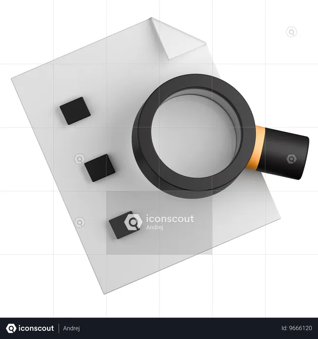 Pesquisar documento  3D Icon