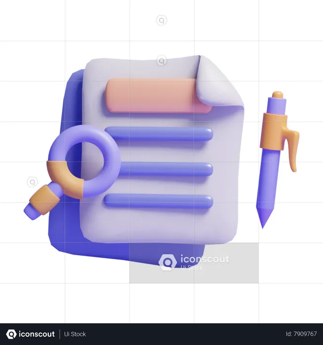 Pesquisar documento  3D Icon