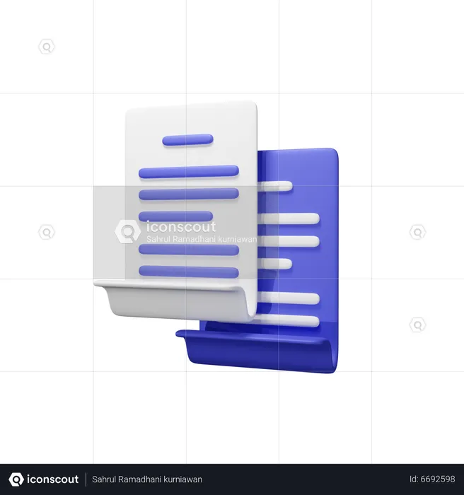 Documento duplicado  3D Icon