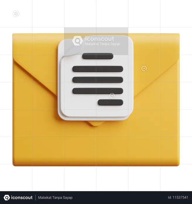 E-mail do documento  3D Icon