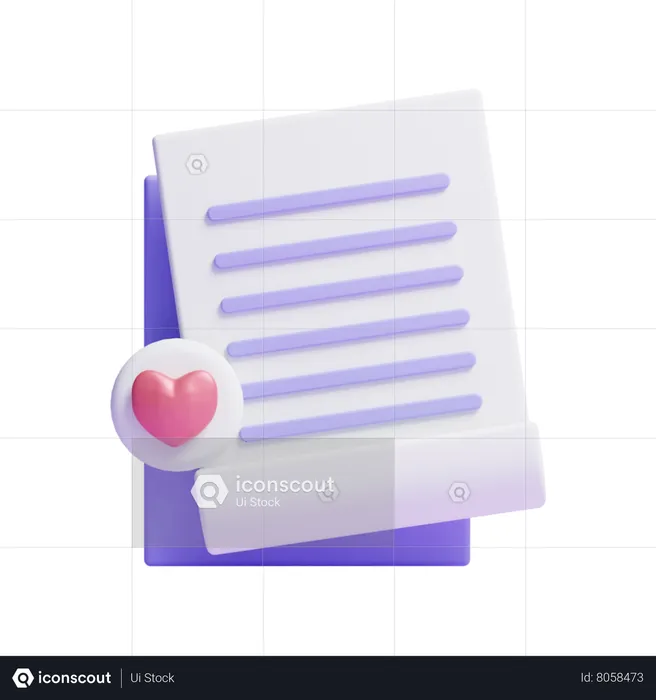 Documento favorito  3D Icon