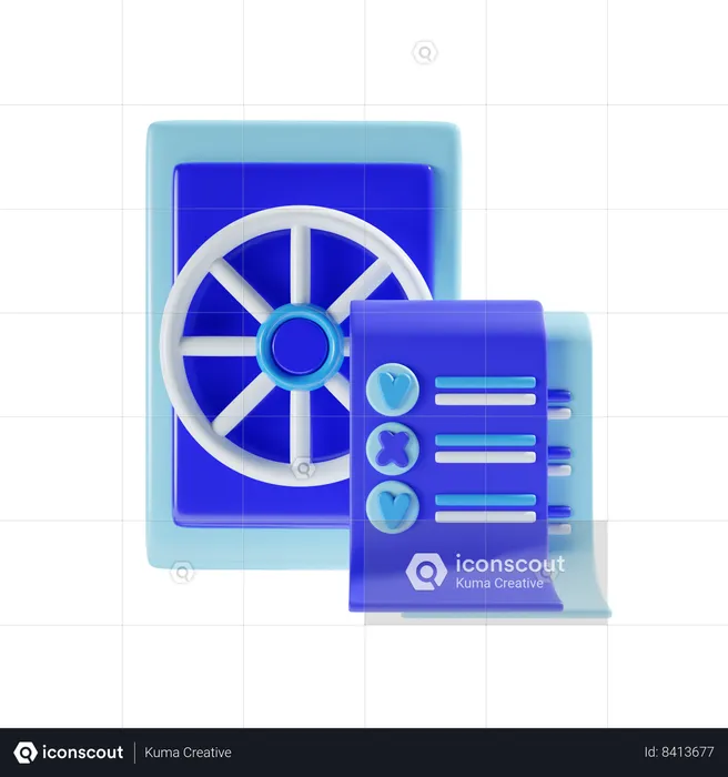 Documento financeiro  3D Icon