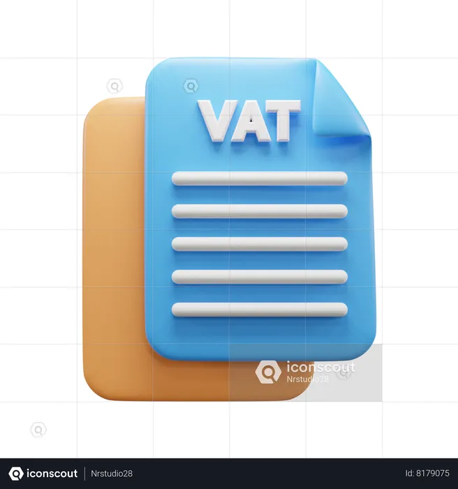 Documento fiscal empresarial  3D Icon