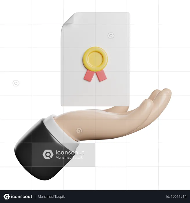 Documento legal  3D Icon