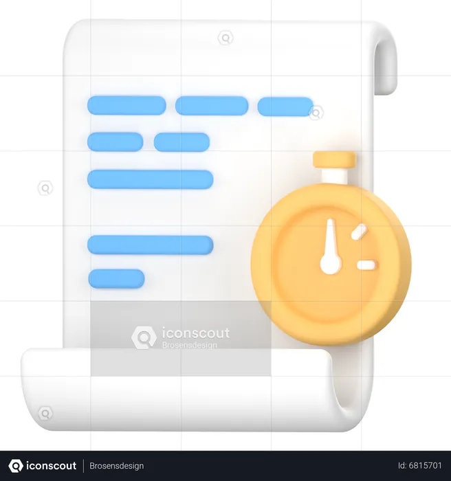 Documento urgente  3D Icon