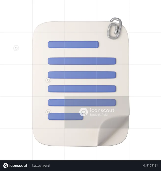 Documents  3D Icon