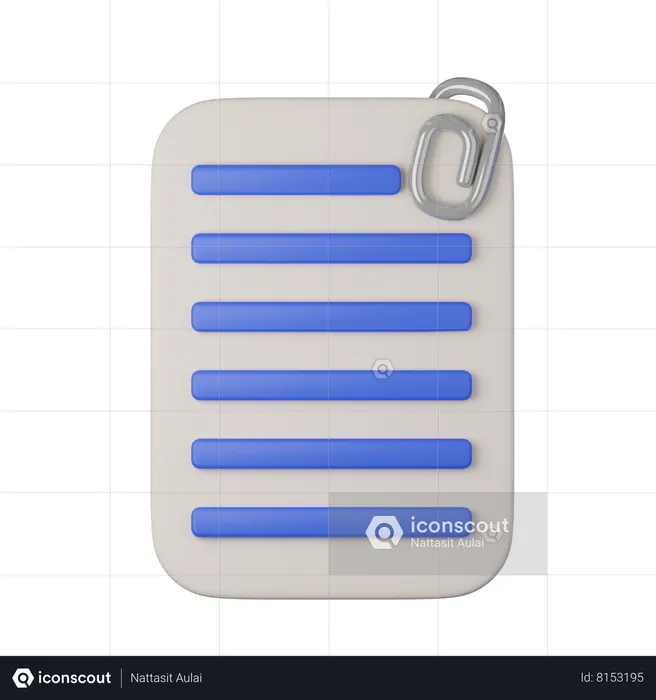 Documents  3D Icon