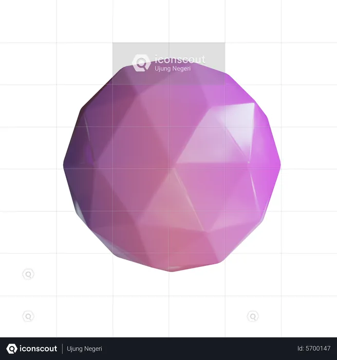 Dodecagon  3D Icon