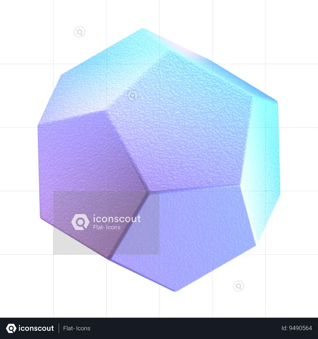 Dodecahedron  3D Icon