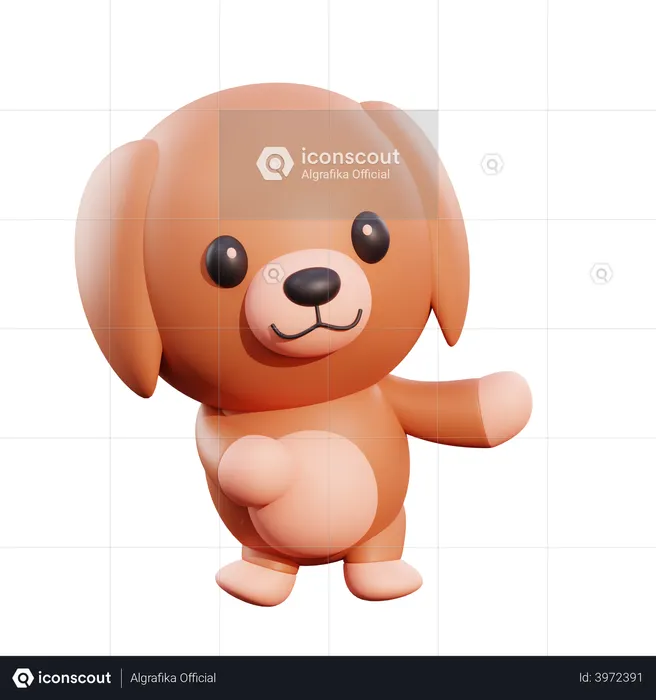 Dog  3D Illustration