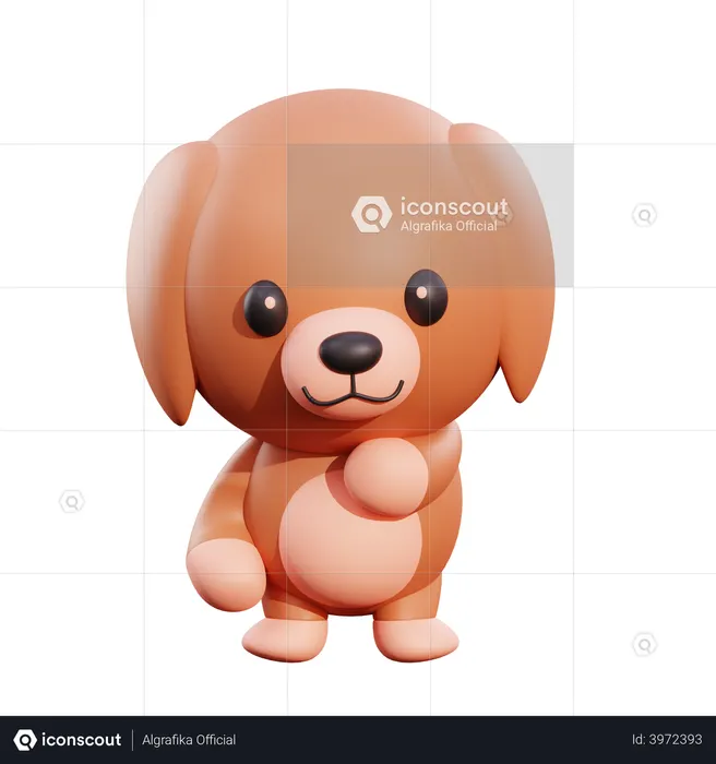 Dog  3D Illustration
