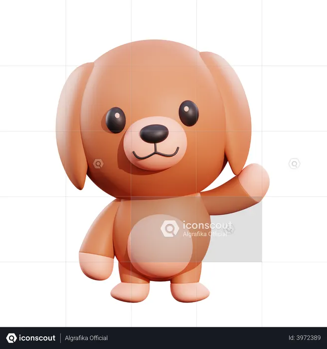 Dog  3D Illustration