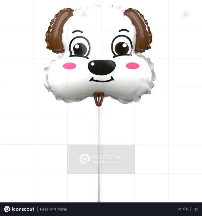 Dog Balloon  3D Icon