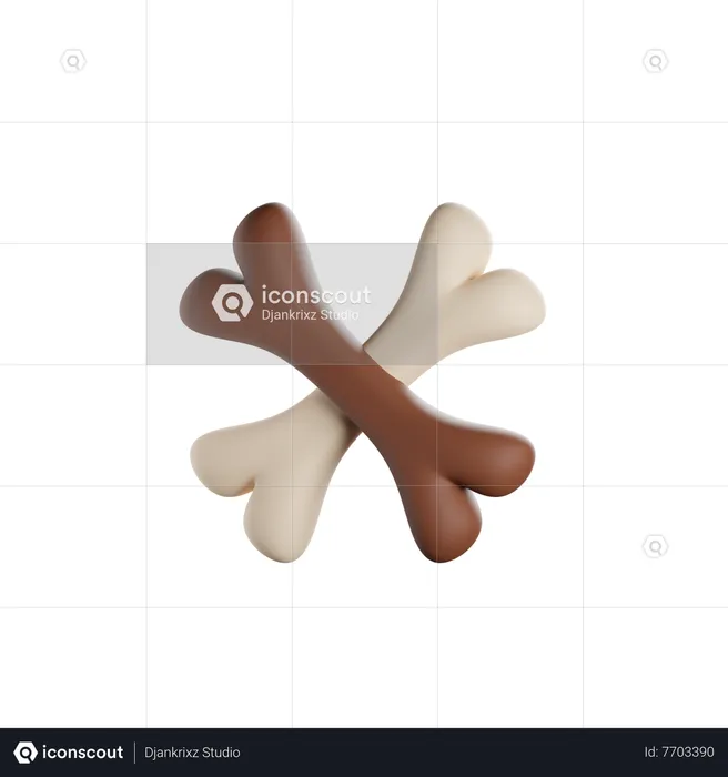 Dog Bone  3D Icon