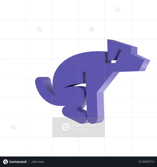 Dog defecate  3D Icon