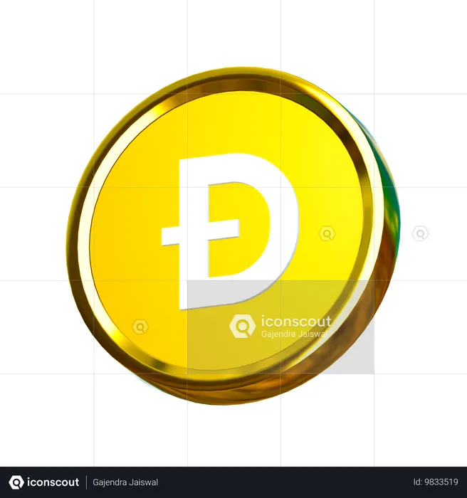 Dogecoin  3D Icon