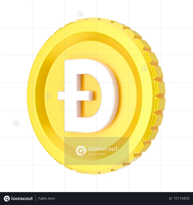 Dogecoin  3D Icon