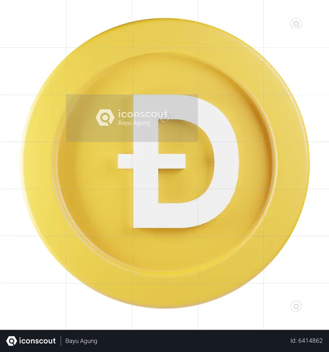 Dogecoin  3D Icon