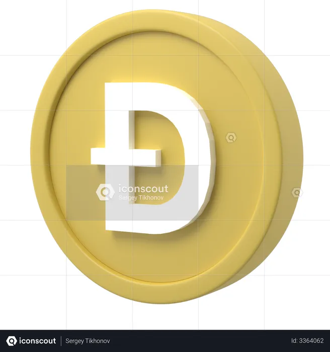 Dogecoin  3D Illustration