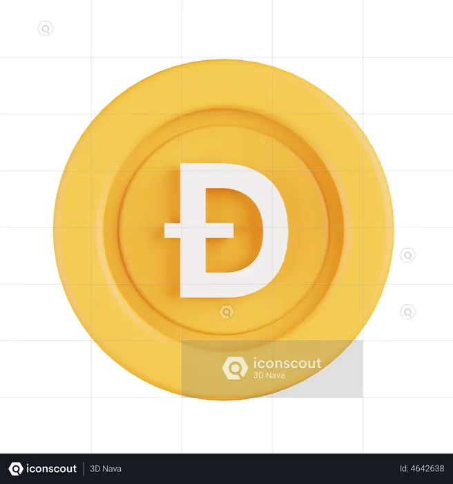 Dogecoin  3D Illustration