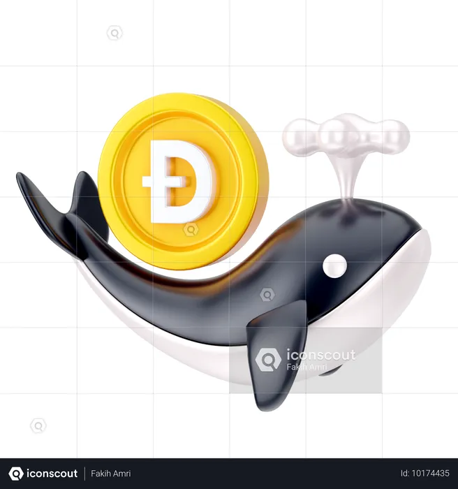 Dogecoin Coin  3D Icon