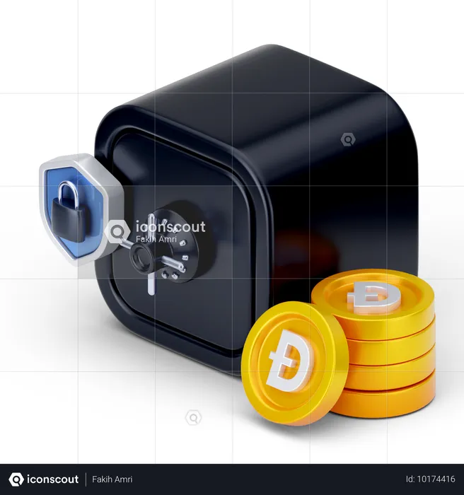 Dogecoin-Ersparnisse  3D Icon