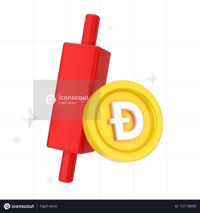 도지코인 손실  3D Icon