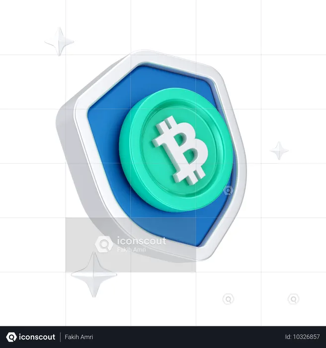Dogecoin Security  3D Icon
