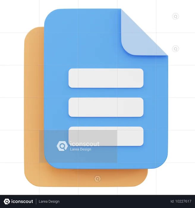 Unterlagen  3D Icon