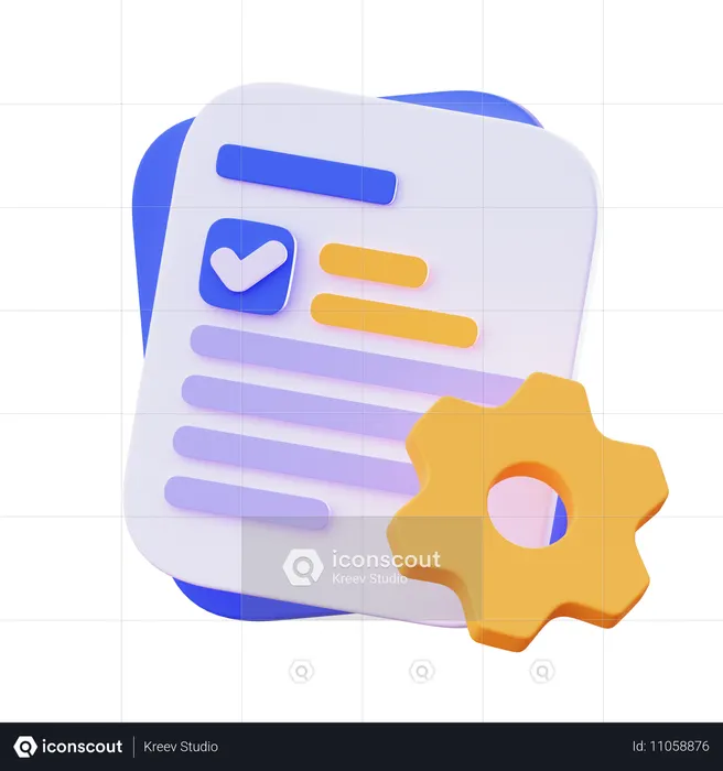 Dokumentieren  3D Icon