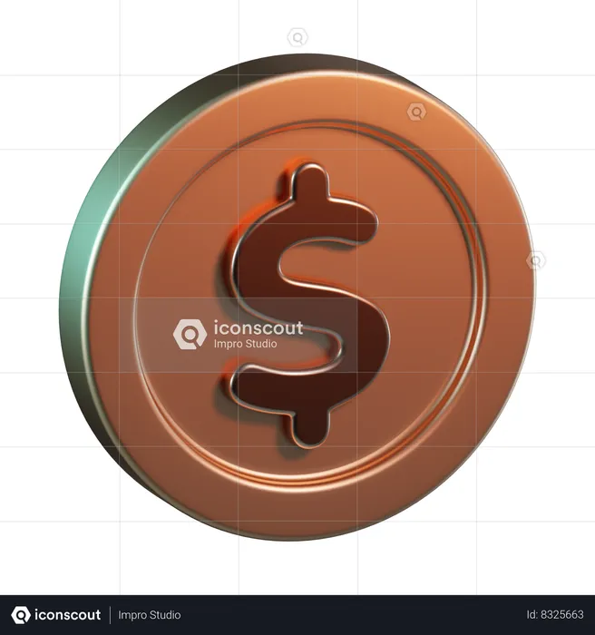 Dólar  3D Icon