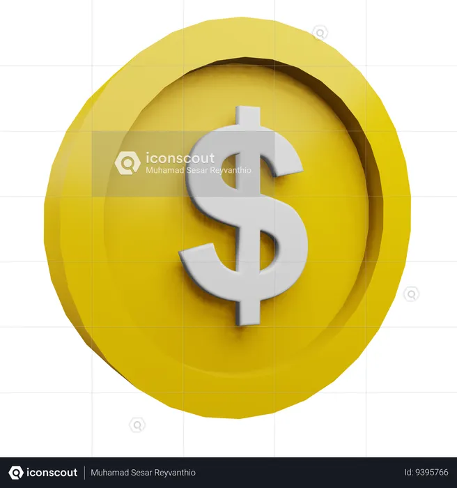 Dólar  3D Icon