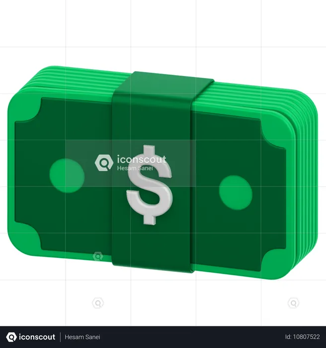 Dólar  3D Icon