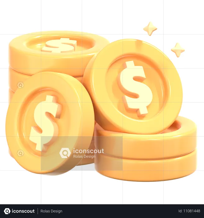 Dólar  3D Icon