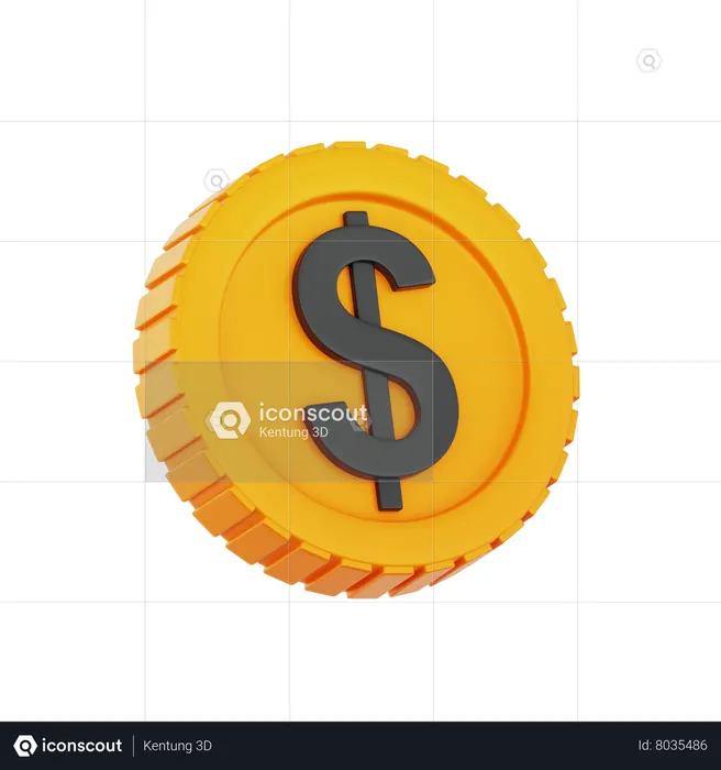 Dólar  3D Icon