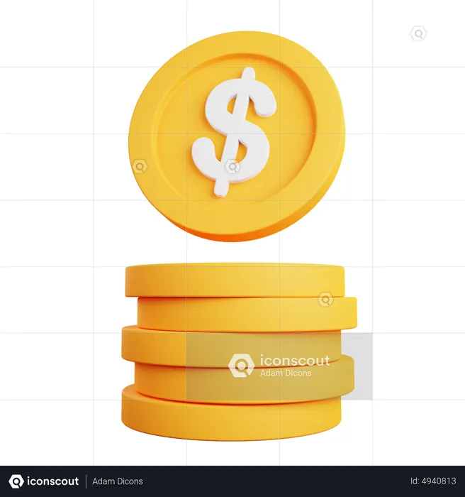 Dólar  3D Icon