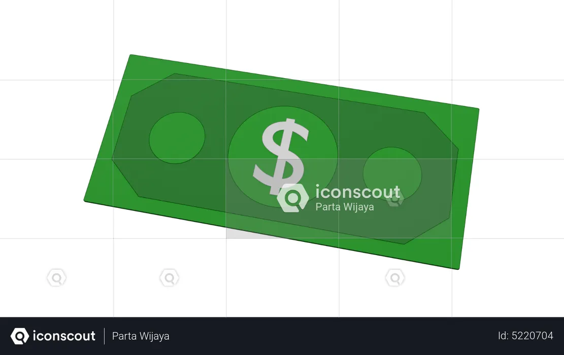 Dólar  3D Icon