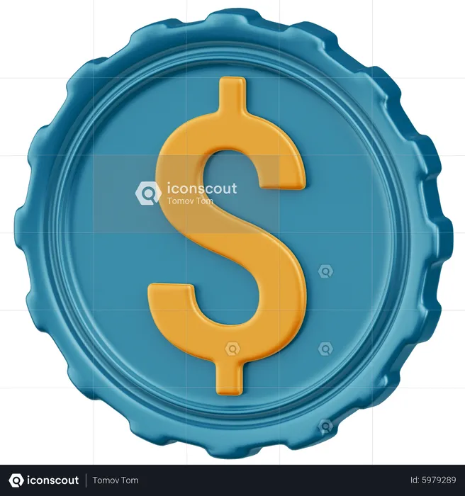 Dólar  3D Icon