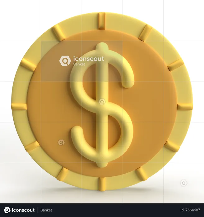 Dólar  3D Icon