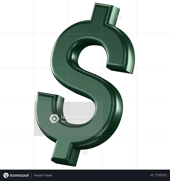 Dólar  3D Icon