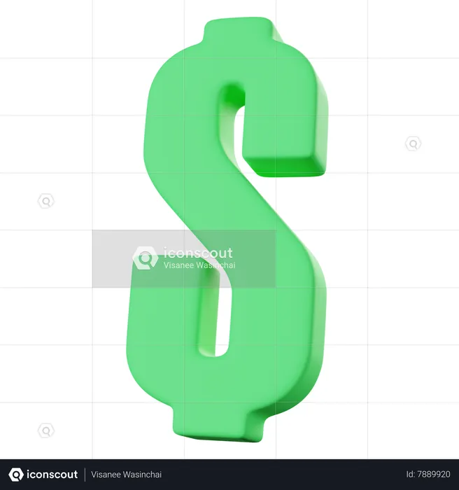 Dólar  3D Icon