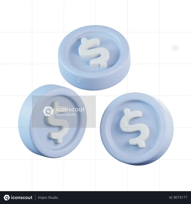 Centavo de dólar  3D Icon