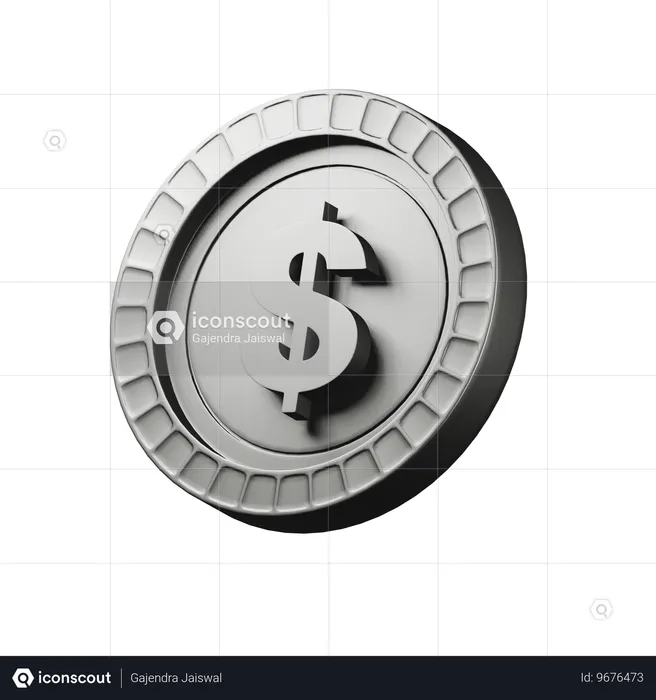 Dólar estadounidense  3D Icon