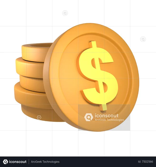 Dólar estadounidense  3D Icon