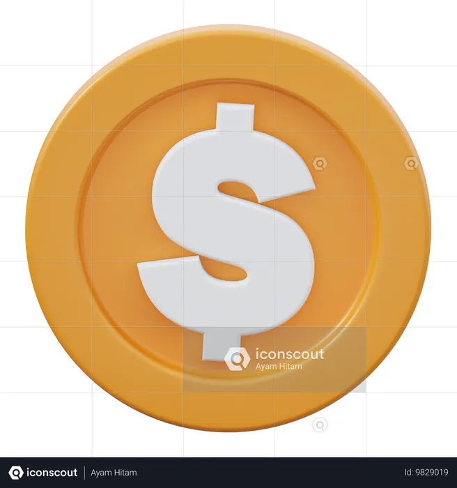 Dollar  3D Icon