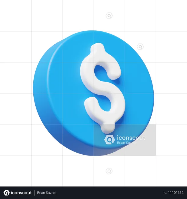 Dollar  3D Icon