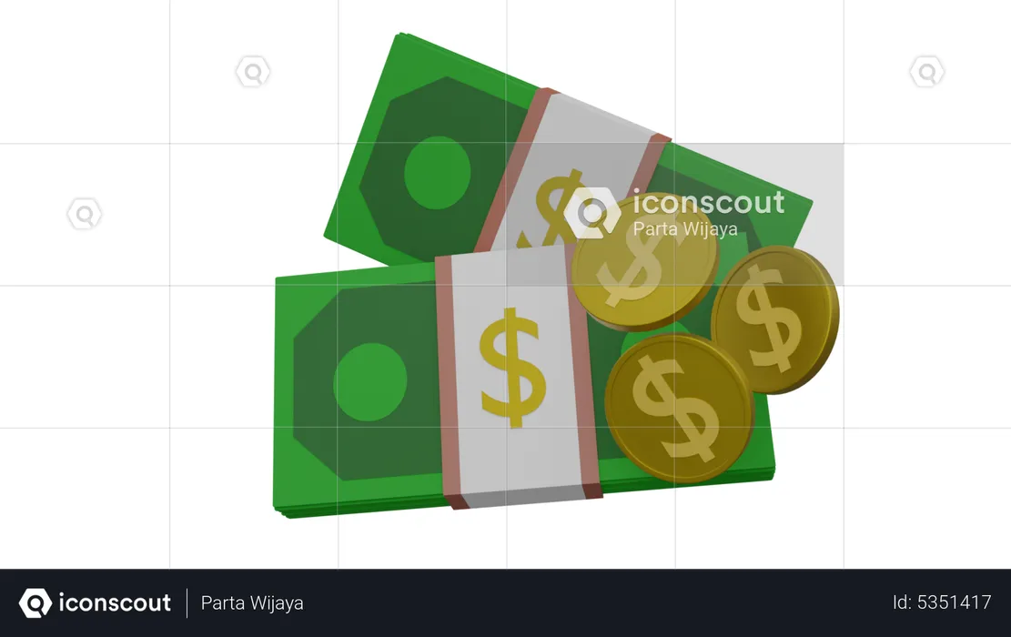 Dollar  3D Icon