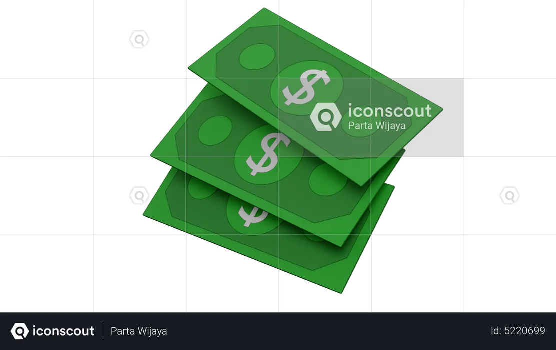 Dollar  3D Icon