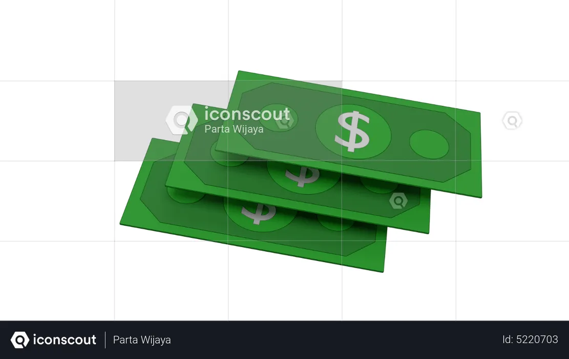 Dollar  3D Icon