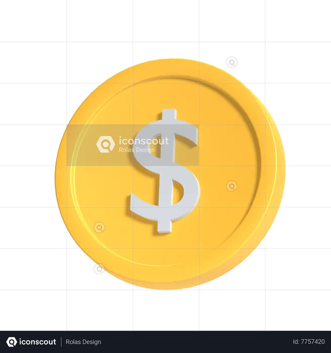 Dollar  3D Icon